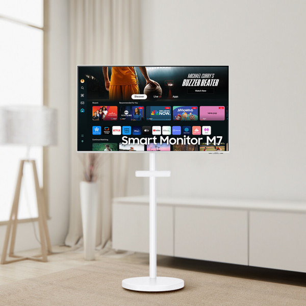 삼성전자 스마트모니터 M7 삼탠바이미 화이트 패키지 107.9cm(43인치) 4K UHD M70D