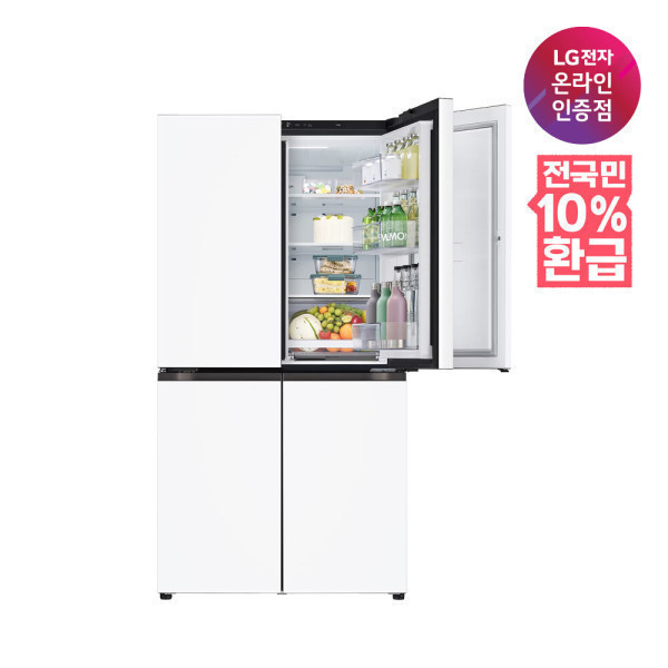 LG 디오스 오브제컬렉션 매직스페이스 냉장고 T875MHH111 1등급 870L 4도어냉장고