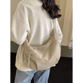 가벼운 천 크로와상백 만두 여성 반달 봇짐 가방 바디 크로스백 슬링백