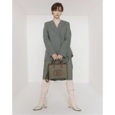 갤러리아 헤지스핸드백HIBA2F118K2 H20H레더 패치시그니처 패턴 카키 토
