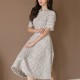 엘레나 여성 트위드 롱하객룩빅 사이즈 드레스 단아한
